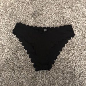 Shein Black Scallop Bikini Bottoms